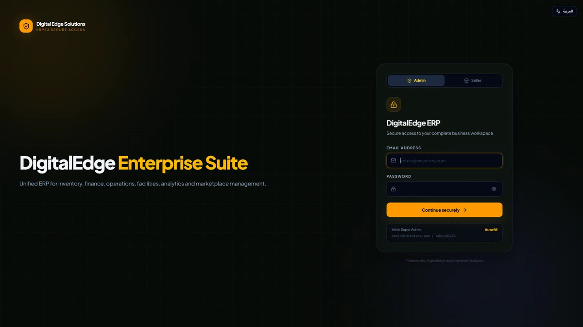 ERP53 Enterprise Suite POS Operations & Table Management Interface
