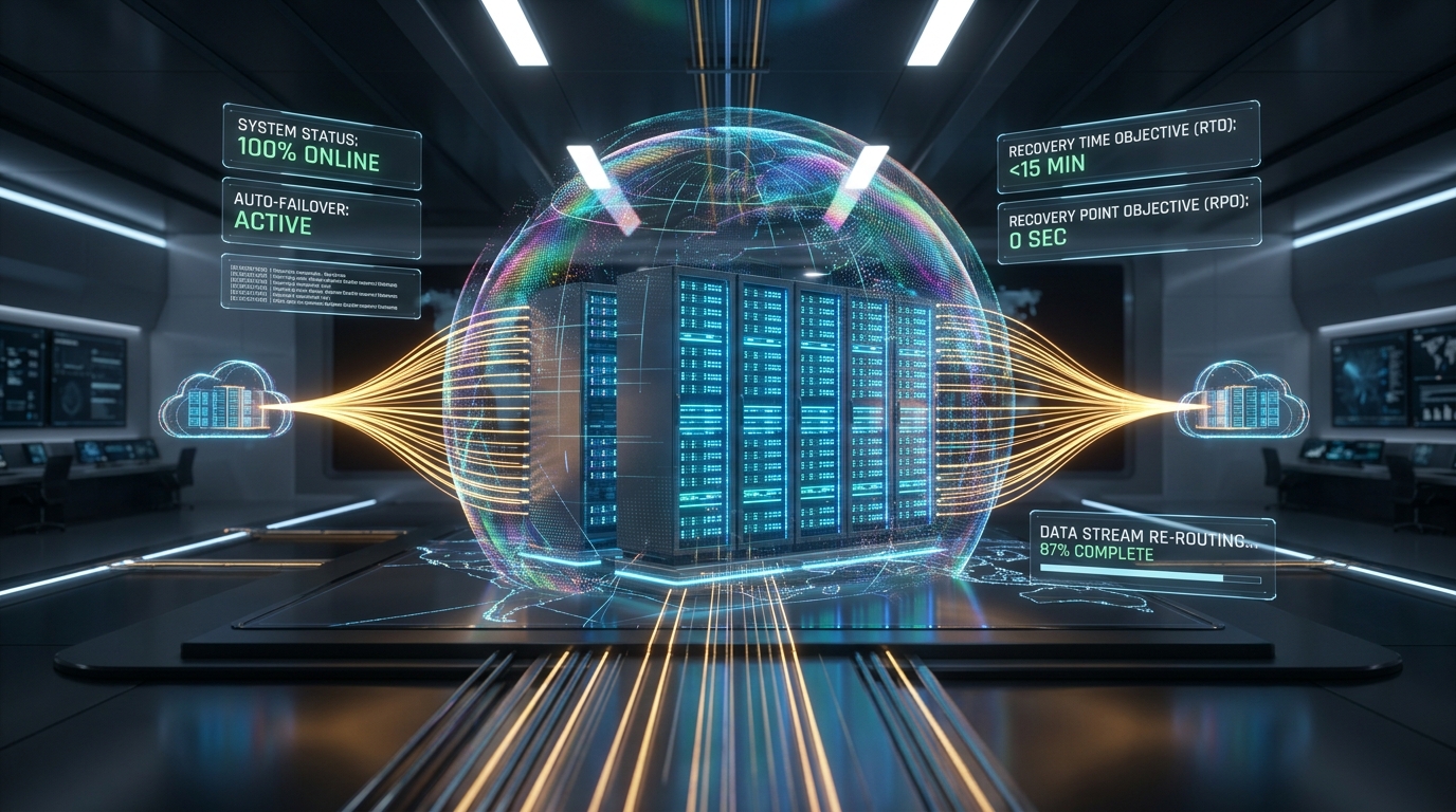 Automated IT Disaster Recovery & Cyber Defense Dome with Instant Failover Telemetry